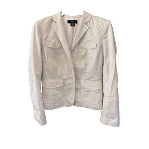 Body by Victoria Victorias Secret Khaki Button Long Sleeve Blazer Jacket 10